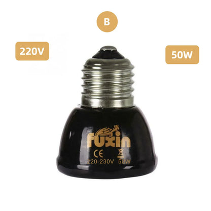 E27 Pet Heating Lamp Mini Infrared Ceramic Emitter Heat Bulb Pets Turtle Heating Light Box Warmer Light Bulbs 25/50/75/100w