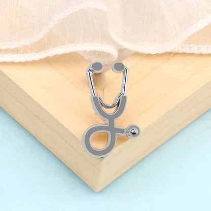 Creative 18 Styles Colorful Brooches Doctor Nurse Stethoscope Enamel Pins Medical Denim Jackets Bag Jewelry Button Badges