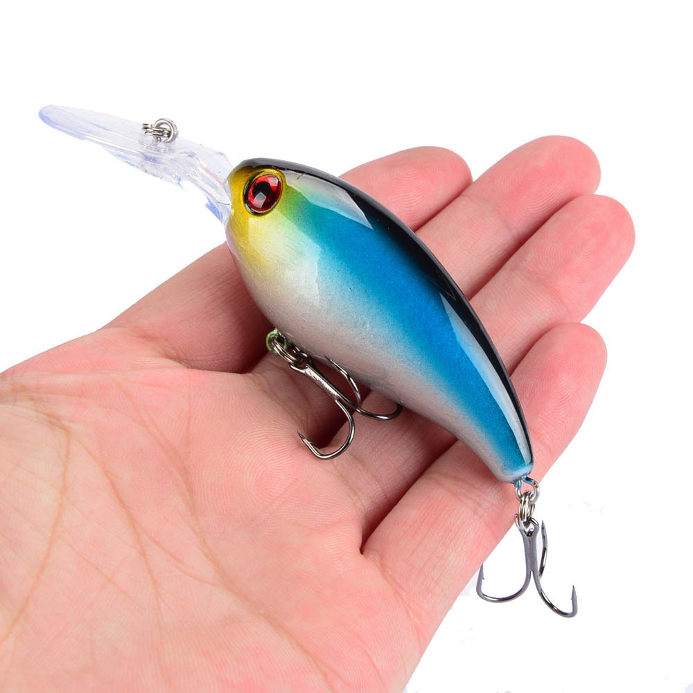 1pcs Crank Fishing Lure Artificial Hard Baits 10cm/15g Crankbait Jerkbait Wobbler Fishing Tackle Good Treble Hooks Tackle