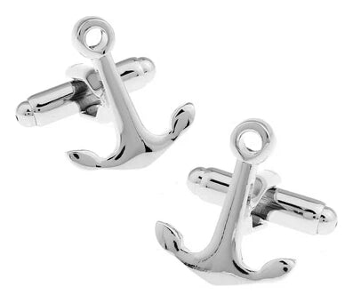 Cufflinks Retail Novelty Sail Design Blue White Color Sport Series Cufflinks for Men Cuff Links