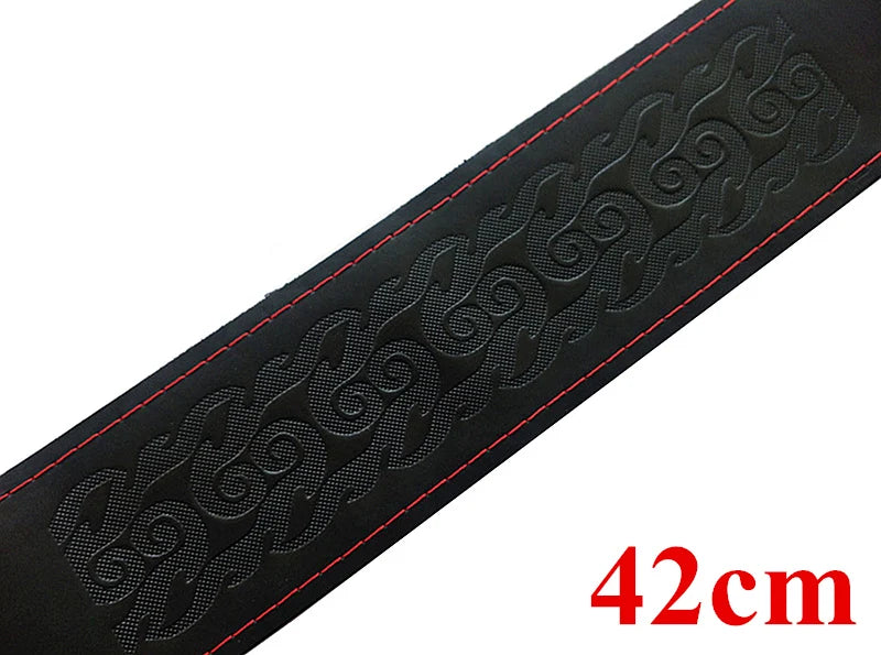 Truck Bus Car Steering Wheel Cover DIY 42/45/47/50cm Steering Wheel Wrap Braid on the Steering Wheel Leather Interior