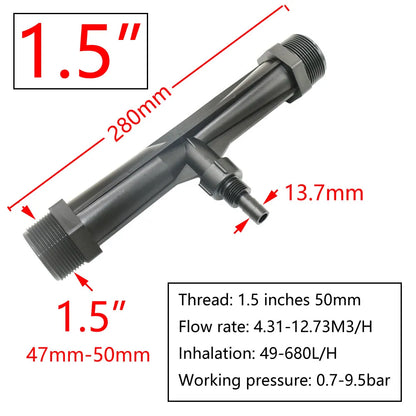 Irrigation Venturi Fertilizer Injector Male 3/4 1/2 1" 1.5" Automatic Fertilizer Kit Irrigation Venturi Mixer Injectors 1pcs