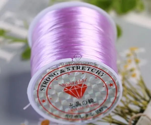 1Roll/35m 0.5mm Elastic Thread Cord String Round Crystal Line Nylon Rubber Stretchy Cord for Jewelry Making Beading Accessories