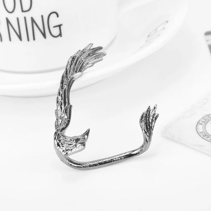 Gothic Punk Dragon Wing Cuff Ear Clip on Earrings Unisex Dragon Shaped Ear Nail Cuff Earrings for Women Fashion Jewelry 1pcs