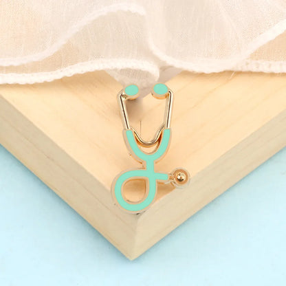 Creative 18 Styles Colorful Brooches Doctor Nurse Stethoscope Enamel Pins Medical Denim Jackets Bag Jewelry Button Badges