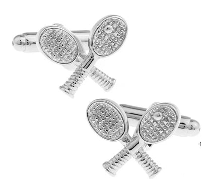 Men's Cufflinks Sport Series Rugby Golf Football Tennis Design Cuff Links for Men Copper Quality