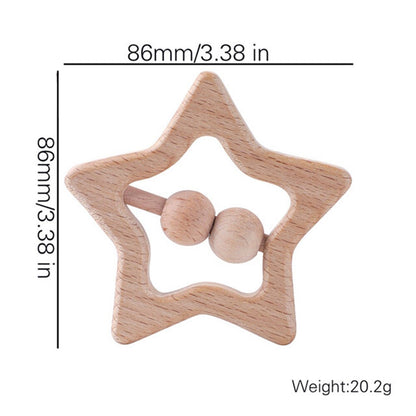 Wooden Toy Car Shape Organic Beech for Babies Teether Kids Brain Game Toys Handmade Crafts Christmas Cognitive Infants Toys
