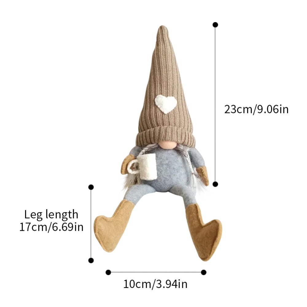 Christmas Gnomes Decoration Swedish Gnome Plush Ornament Tomte Santa Elf Dwarf D