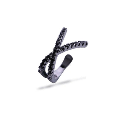Fashion Drop Water Clip Earrings Jewelry Zirconia Crystal Jackets Jewelry Cuff Earrings for Women Boucle d'Oreille Aros AE230