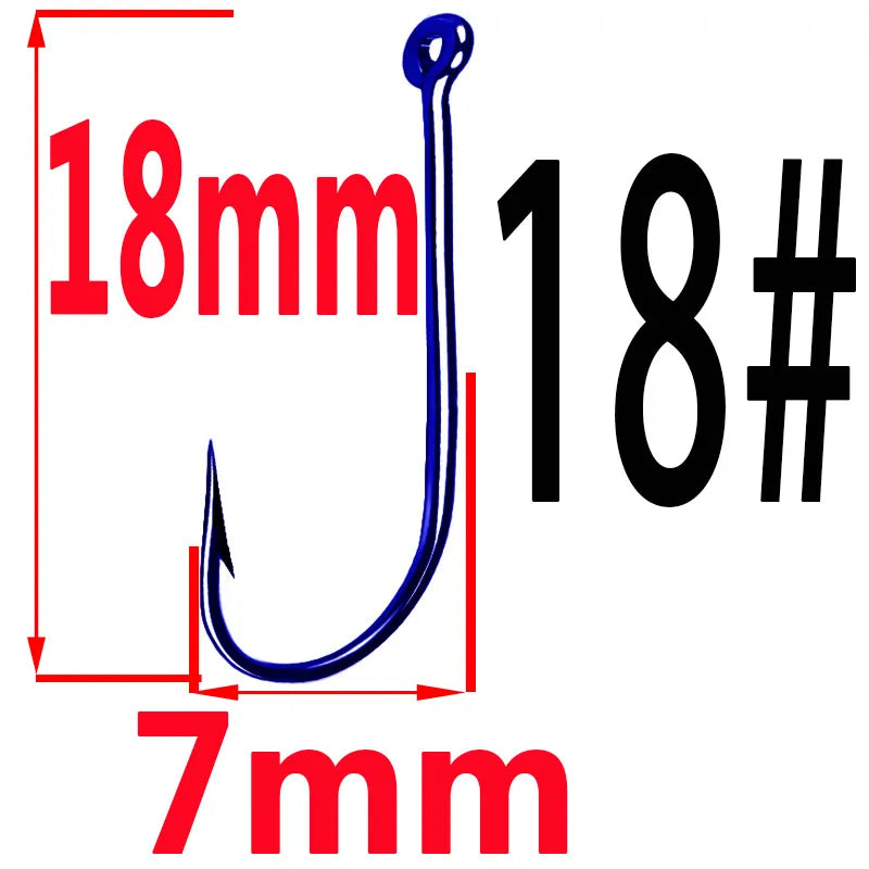 50pcs Fishing Hooks Fishing Tackle Durable Fishhooks Carp Barbed Hook Ocean River Lake  Bait Lure Fish Tool