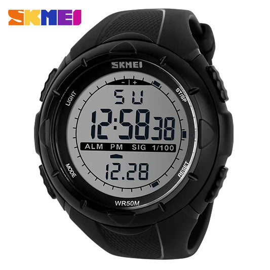 SKMEI Fashion Simple Sport Watch Men Military Watches Alarm Clock Shock Resistant Waterproof Digital Watch Reloj Hombre 1025