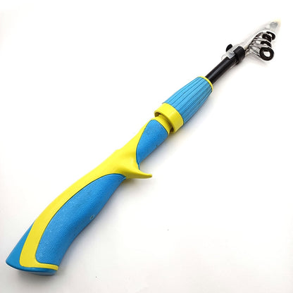 Carbon Fiber Rod Superhard Boat Ice Fly Lure Fishing Rod With High Quality Fishing Reel Fishing Tackle Set De Pesca 1.4m Length