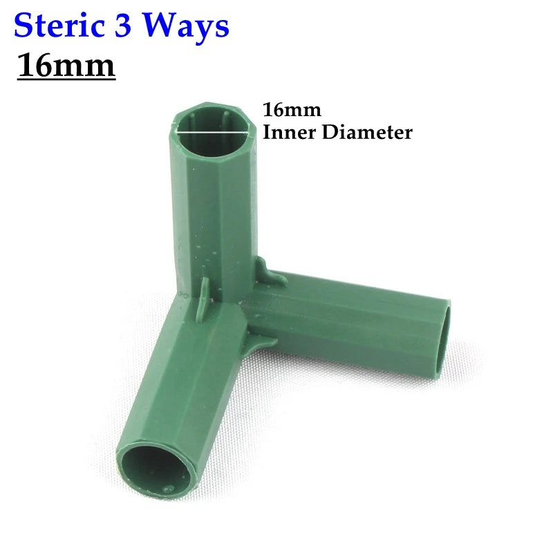 2pcs 11 16mm Plastic Gardening Pillar Connectors Vegetable Climbing Plants Brackets Trellis Awnings Pipe Pole Connect Joints