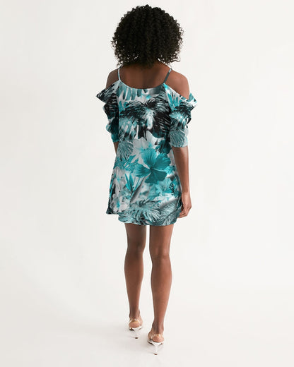 Women's My Sundays Casual Open Shoulder A-Line Dress