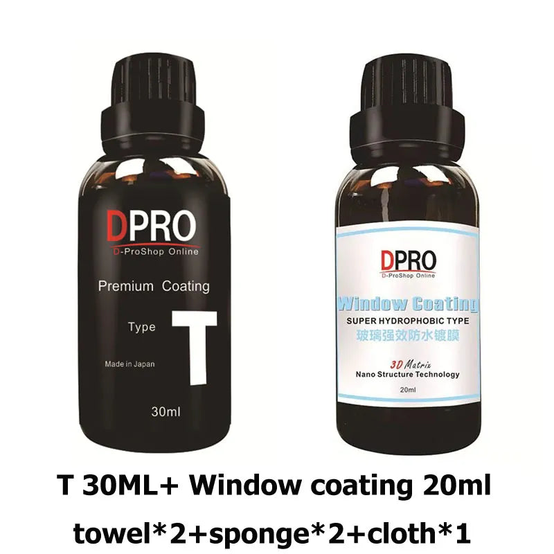 Dpro 9H Graphene Coating Ceramic Car Coating T Set Nano Coats Liquid Glass Anti-Scratch Car Polish Ceramic Coat for 2 Cars