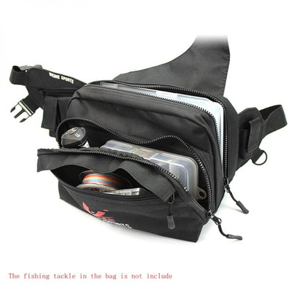 3 Layer Large Capacity Durable Nylon Fishing Bag Messenger Waist Bag Waterproof Fishing Lure Reel Line Tackle Storage Bags