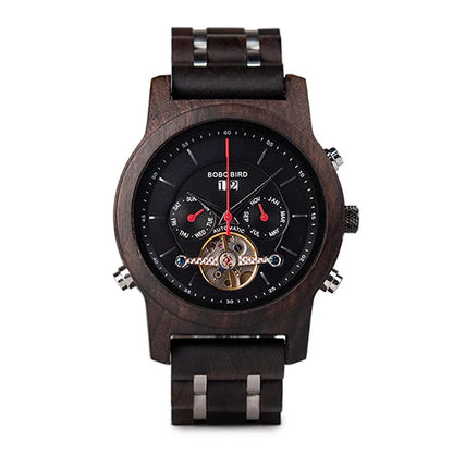 BOBO BIRD Mechanical Watches Men Top Brand Luxury Wooden Watch Montre Homme Automatique W-Q27