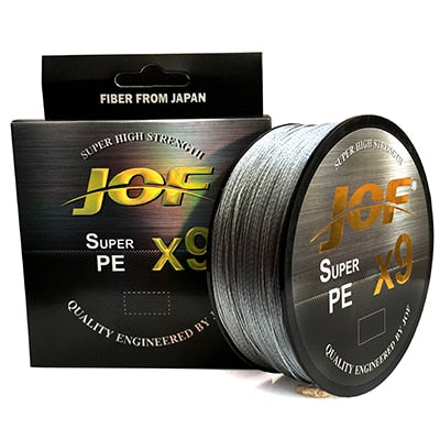 JOF Braided Fishing Line 9 Strands 500M 300M 100M Carp Fishing Line Saltwater Fishing Weave PE Multifilament X9