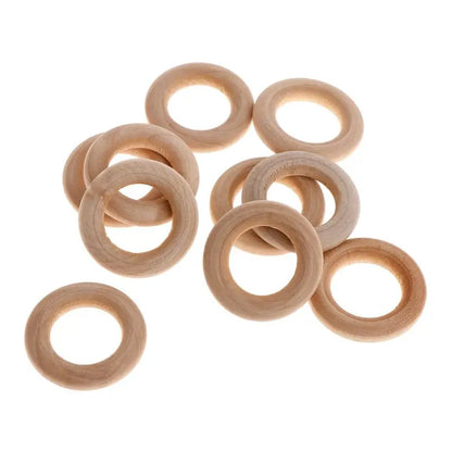10 Pcs/Set Natural Wooden Ring Home Decoration Pet Parrot Bird Parakeet Toys Bit