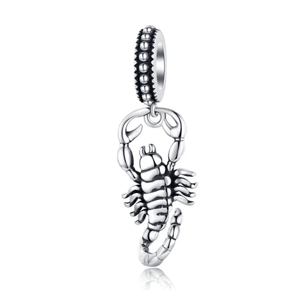 BISAER 925 Sterling Silver Vintage Starfish Moon Pendant Dreamcatcher Summer Sea Star Charm Beads Fit Bracelet Diy Fine Jewelry