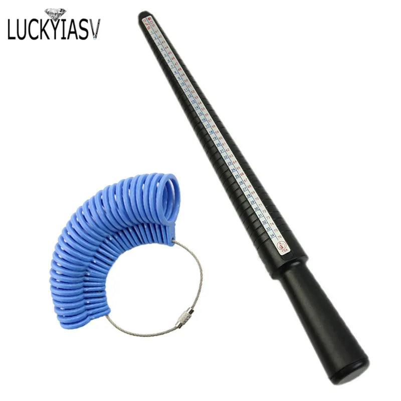 Jewellery Tools Ring Size Mandrel Stick Finger Gauge Ring Sizer Measuring Jewelry Tool Set Ring Size Jewellery Tools