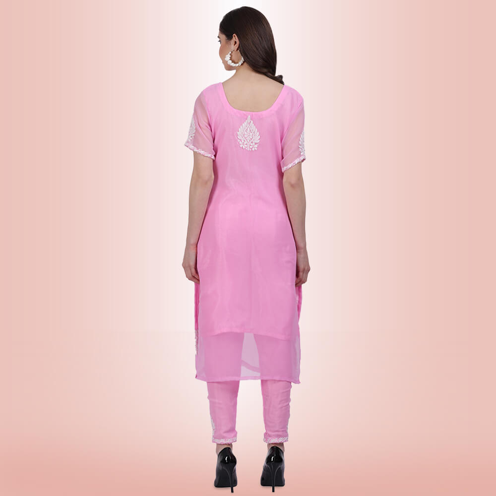 Chikankari Work Indian Dress