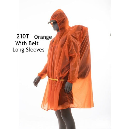 3F UL Gear Single Person Poncho Ultralight Hiking Cycling Raincoat Outdoor Awning Camping  15D Silicone 210T