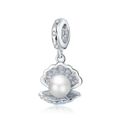 BISAER 925 Sterling Silver Blue Travel Suitcase Charm Pink Car Pendant Family House Home Beads Fit Women Bracelet DIY Jewelry