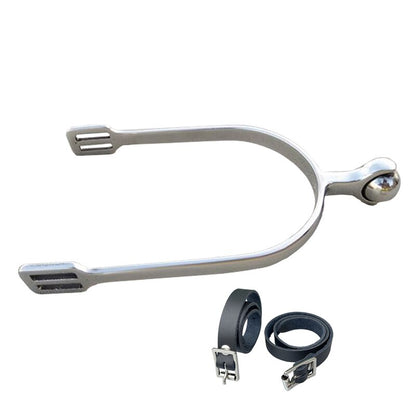 Roller Ball Spurs Horse Smooth 30mm Neck Stainless Steel Horse Riding Soft Gentle Spur