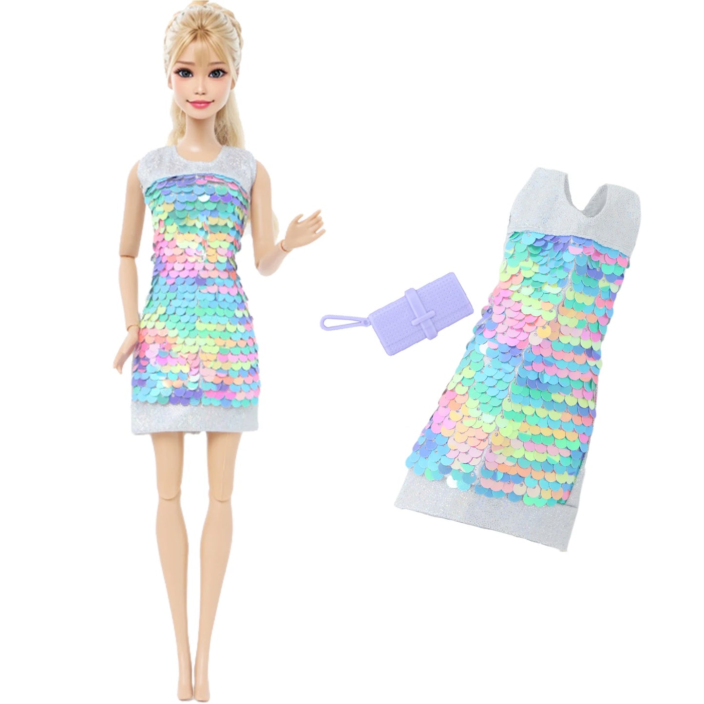 1x Doll Clothes Fashion Dress Daily Wear Skirt Party Gown Blouse Pants Clothes for Barbie Doll Accessories Lovely Girl Baby Toys
