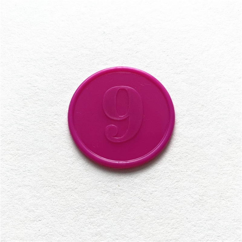 10pcs/Lots!Plastic Poker Chip for Gaming Tokens Plastic Coins Family Club Board Games Toy Creative for Children