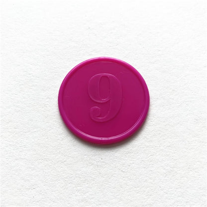 10pcs/Lots!Plastic Poker Chip for Gaming Tokens Plastic Coins Family Club Board Games Toy Creative for Children