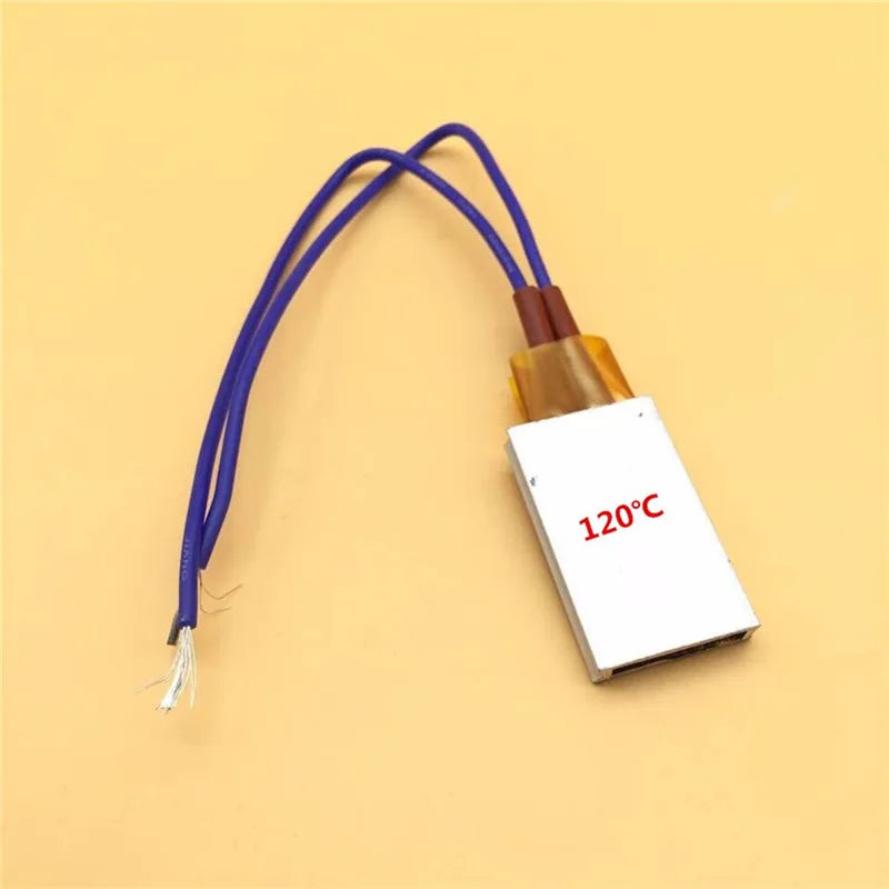 10 Pcs AC DC 12V 80 Degree -220 Degrees Thermostat PTC Aluminum Electric Heater Plate Heating Plate Hair Censer Insulation