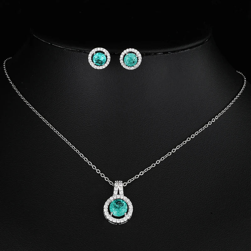 Nigerian Water Drop Cubic Zirconia Wedding Jewelry Sets Inlay Luxury Crystal Bridal Jewelry Set for Bridesmaids AS099