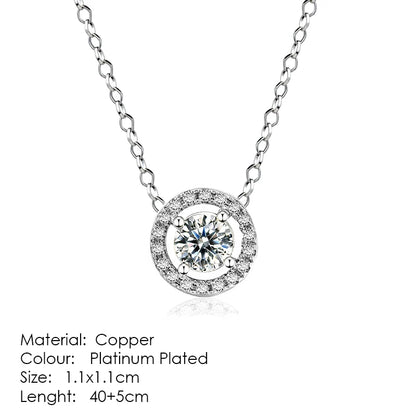 ZHOUYANG Pendant Necklaces Jewelry for Women Rose Gold Color Chain Jewellery Heart Necklace Cubic Zirconia N388