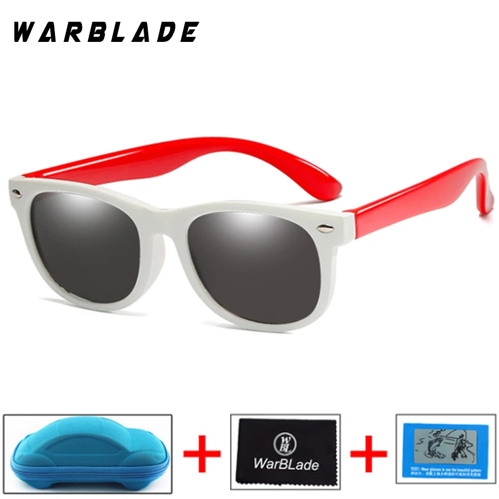 New Kids Polarized Sunglasses Children Boys Girl Sun Glasses Silicone Safety Glasses UV400 Eyewear Baby Shades Oculos With Boxes