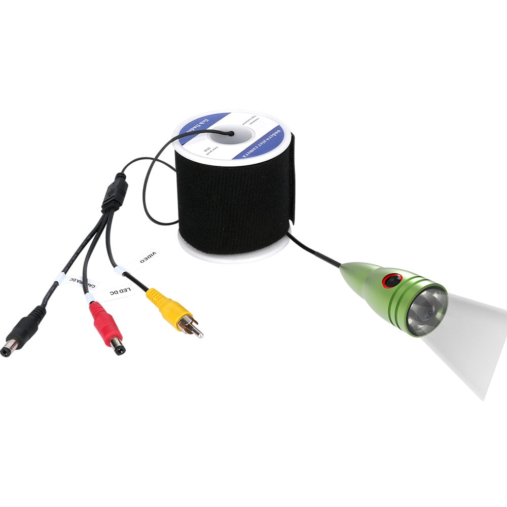 GAMWATER 1000tvl Underwater Fishing Cable+ Camera With 6PCS 1W LED  Infrared Lamp Lights
