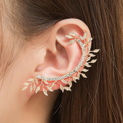 Modyle 2019 New Fashion Elegant Vintage Punk Gothic Crystal Rhinestone Ear Cuff Wrap Stud Clip Earrings