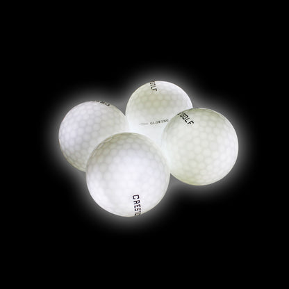 CRESTGOLF 4 Pcs/Pack Led Golf Balls With 4 Lights for Night Training High Hardness Material for Golf Practice Balls