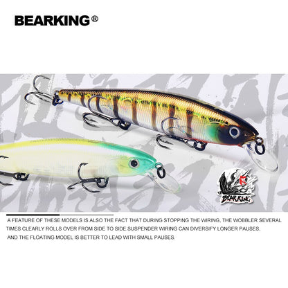 Bearking 115mm 16g Dive 0.6-1m Floating Top Fishing Lures Wobblers Artificial Bait Predator Tackle Jerkbaits for Pike and Bass