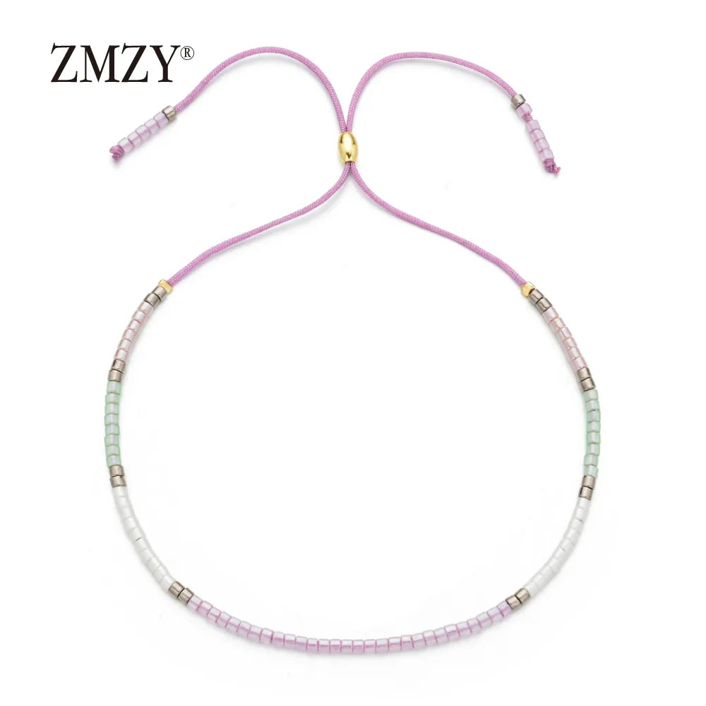 ZMZY Boho Style Miyuki Delica Seed Beads Bracelets for Women Friendship Bracelet Jewelry Colorful Charm Bracelet Femme Handmade