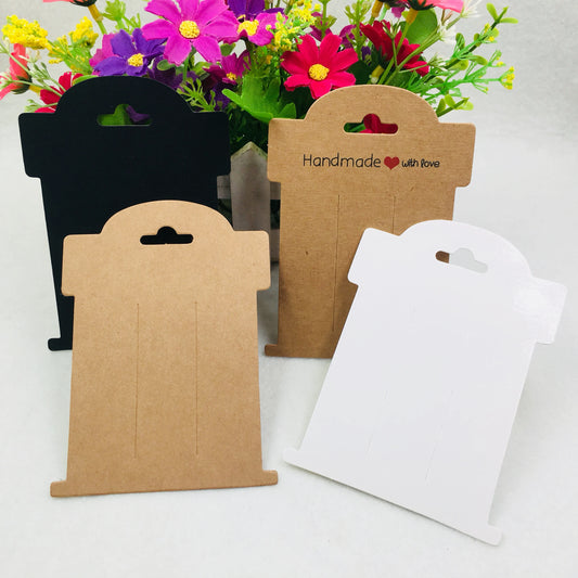 100pcs Multi-Style Hair Clip Cards Hair Accessories Jewelry Display Card Fashion Hair Clip Packaging Vintage Classic Card