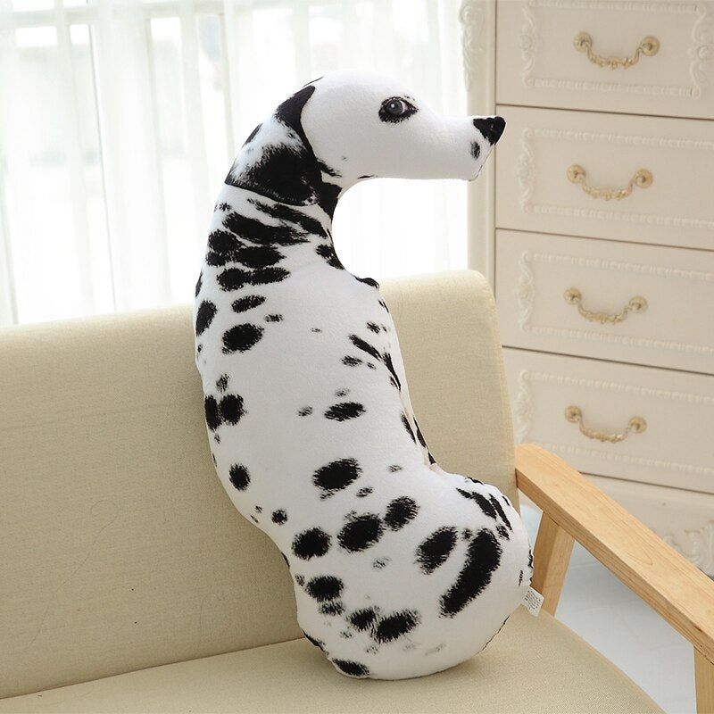 1PCS 50CM 3D Simulation Cat Plush Stuffed Soft Pillow Cute Lifelike Dog Sofa Bedroom Cushion Kids Toys Home Decoration