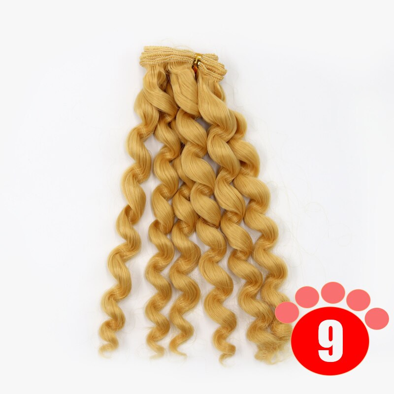Msiredoll Bjd Wig Accessories 1piece 20*100CM Doll Hair for 1/3 1/4 1/6 1/12  Curly Doll Hair Bjd Wig Diy