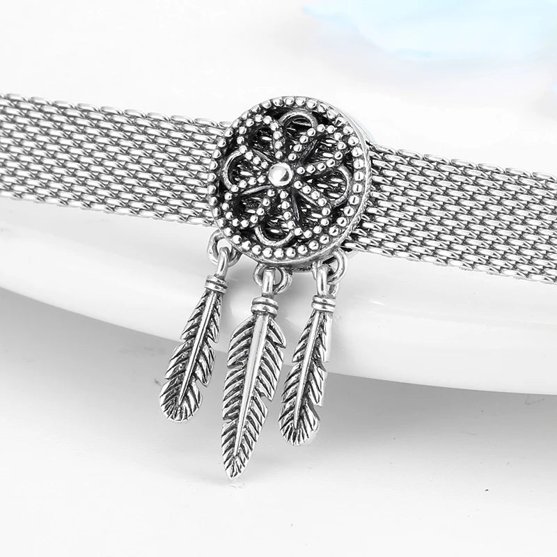 High Quality Clip Beads 925 Sterling Silver Hearts and Round Charms Fit Original Reflexions Bracelet Charms Jewelry Making
