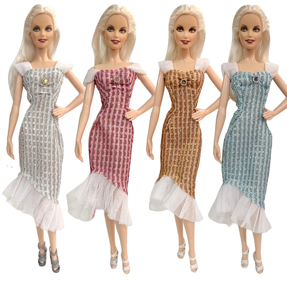 NK  1x Doll Ballet Dress for Barbie Doll Fashion Party Skirt Dollhouse Dancing Clothes for 1/6 BJD FR Doll Accessories Toys JJ