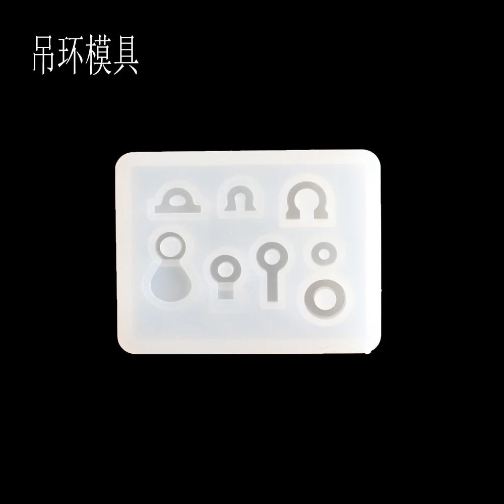 1PC Transparent Manual Three Cubic Resin Molds Pendant DIY Silicone Mold Dried Flower Jewelry Tools Accessories