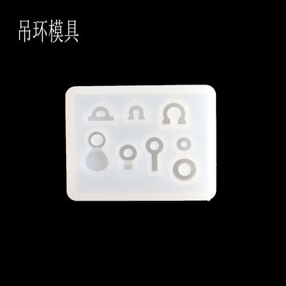 1PC Transparent Manual Three Cubic Resin Molds Pendant DIY Silicone Mold Dried Flower Jewelry Tools Accessories