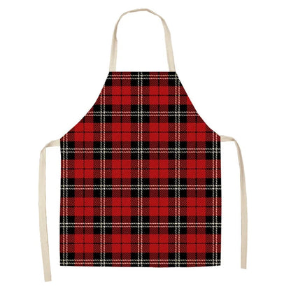 Linen Merry Christmas Apron Christmas Decorations for Home Kitchen Accessories Natal Navidad 2023 New Year Christmas