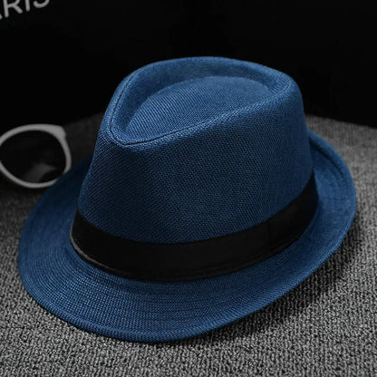 2018 England Retro Men's Fedoras Top Jazz Plaid Hat Spring Summer Autumn Bowler Hats Cap Classic Version Chapeau Hats